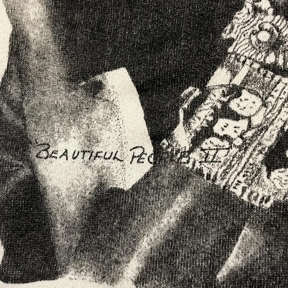 Vintage Beautiful People Sweatshirt Lenny Kravitz Black Beauty Art Print 90s USA